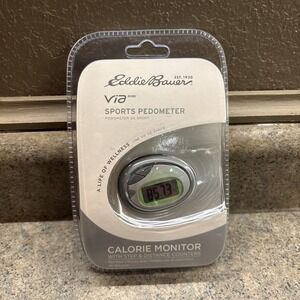Eddie Bauer Sports Pedometer Via Mini Calorie Monitor Step & Distance Counters